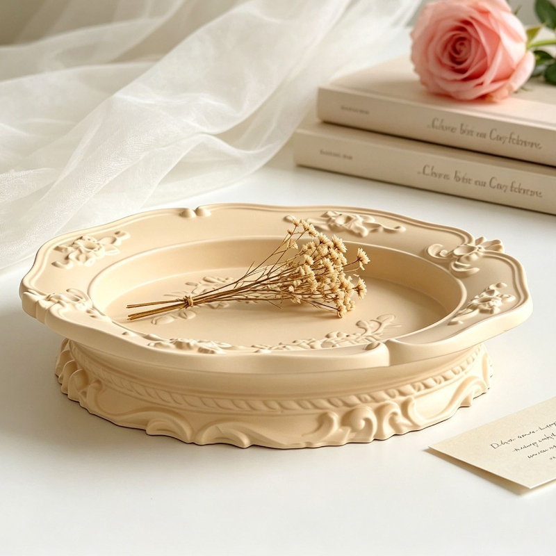 Soap Making Name - Elegant Vintage Baroque Lace Silicone Mold,