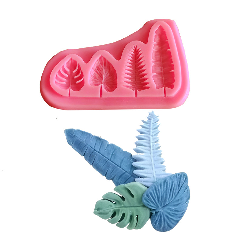 Soap Making Name - Palm Leaves And Turtle Leaf Silicone