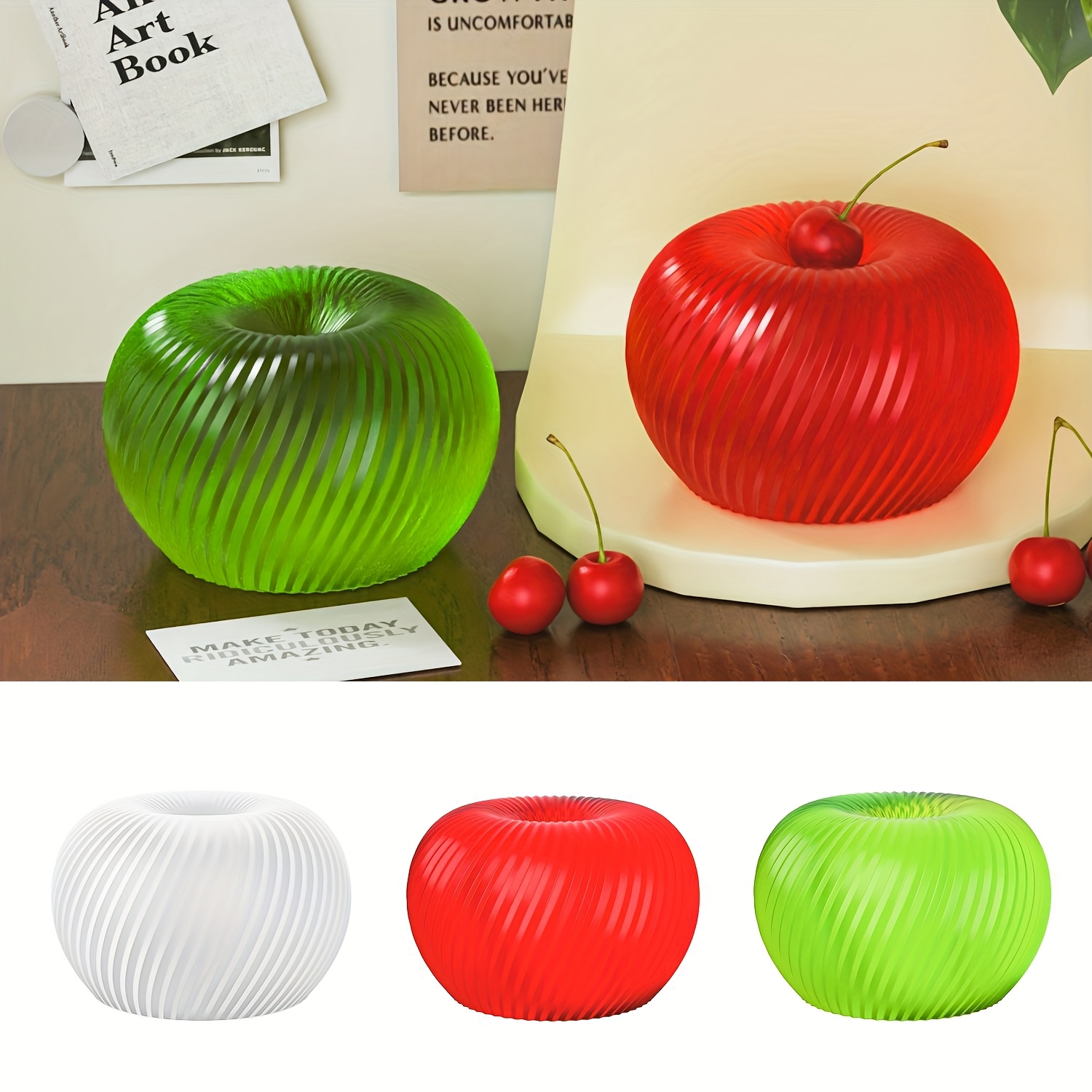 Soap Making Name - A trendy red apple silicone mold