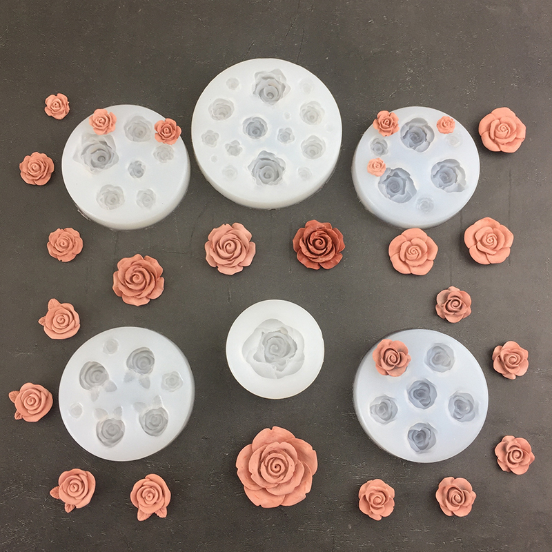 3D Rose Flower Shape Leaf Sili - Soap Making Name recension och pris