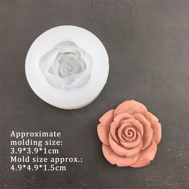 3D Rose Flower Shape Leaf Sili - Soap Making Name recension och pris