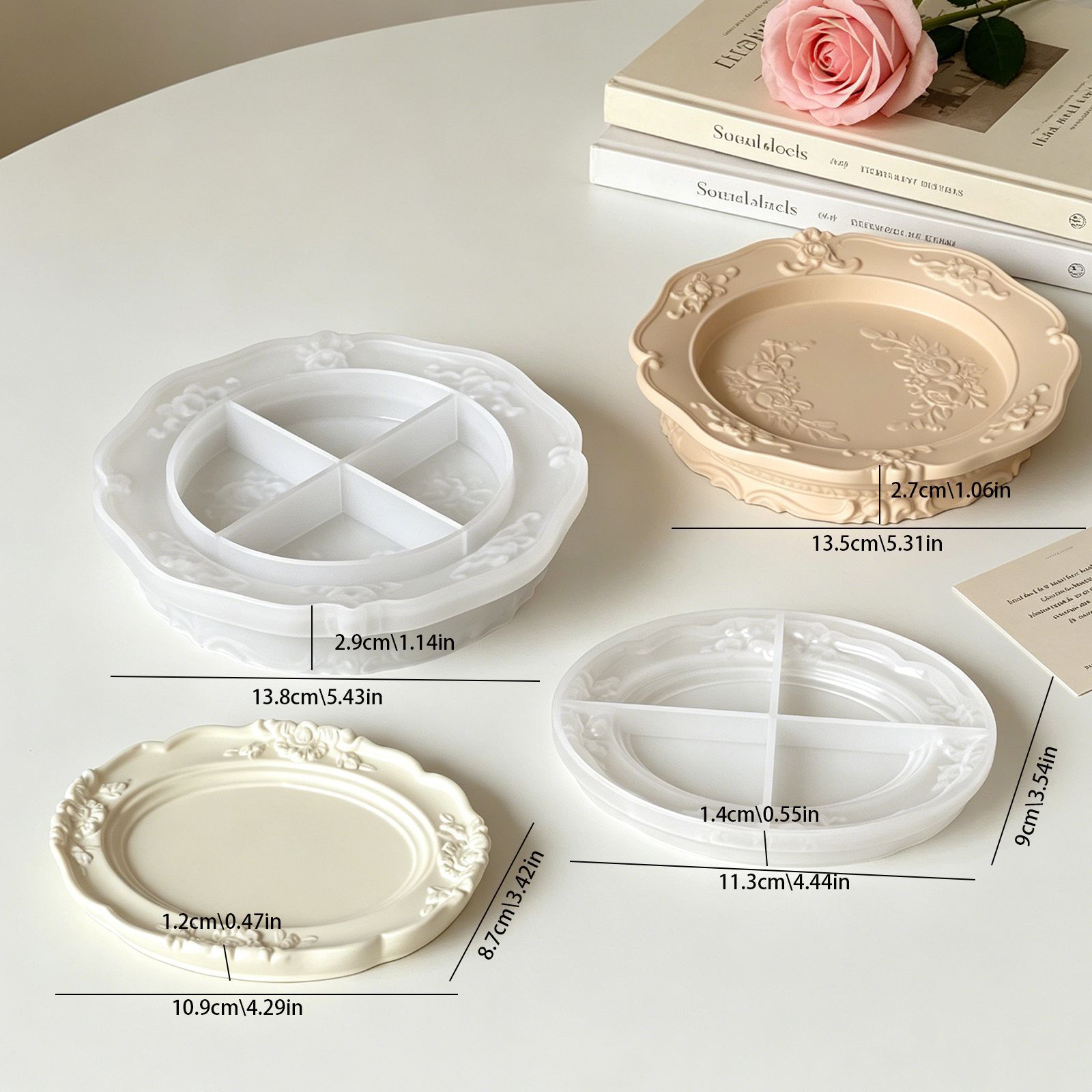 Elegant Vintage Baroque Lace S - Soap Making Name recension och pris