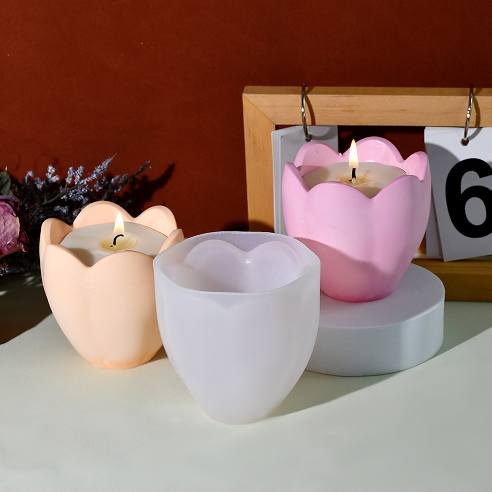 Tulip Candle Holder Silicone M - Soap Making Book recension och pris