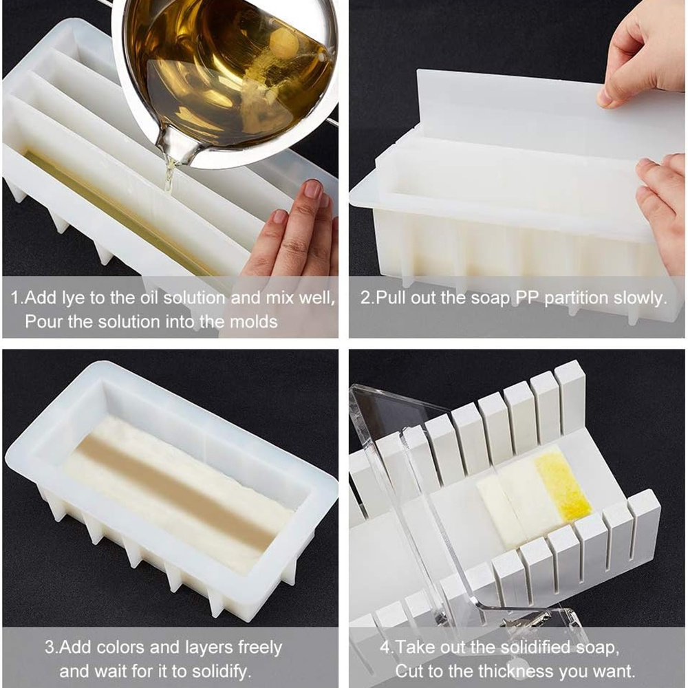 42oz Silicone Soap Mold with 5 - Soap Making Book recension och pris