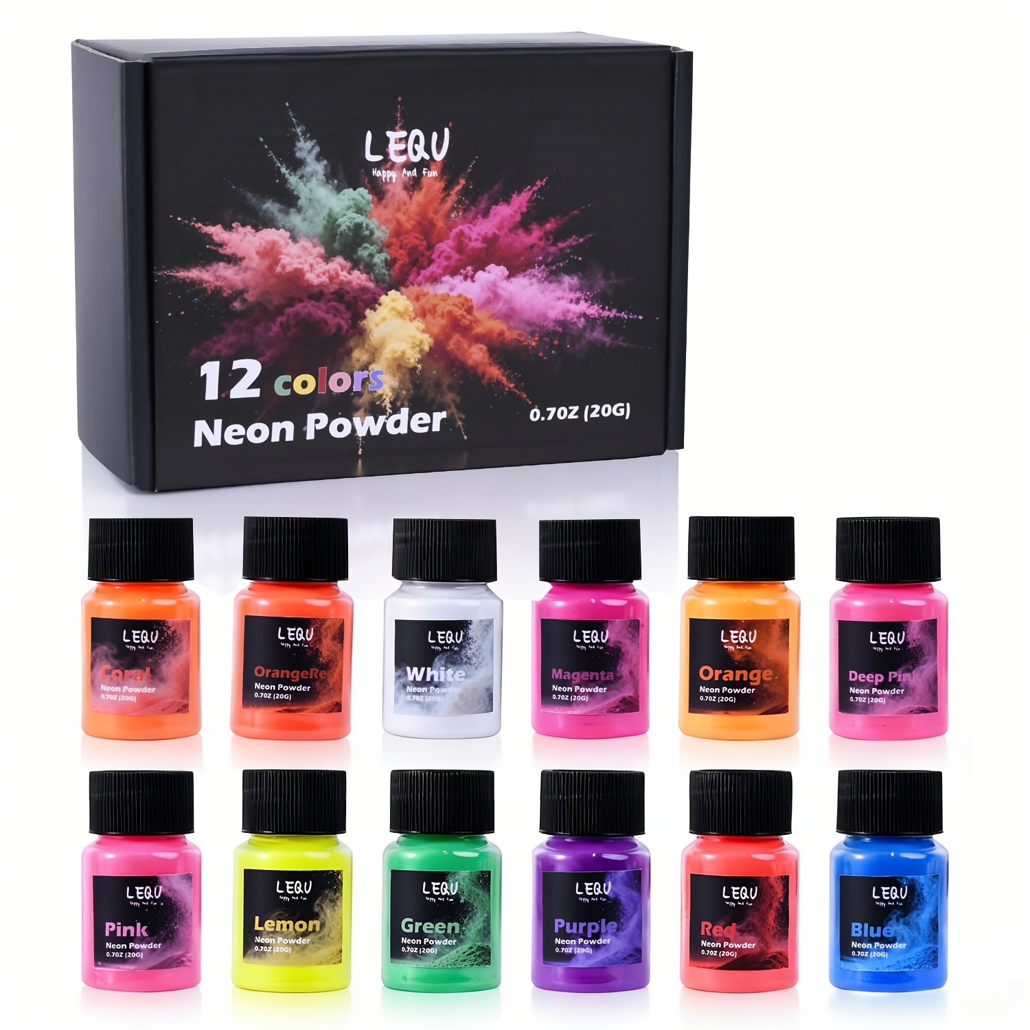 LEQU 12Colors Neon Fluorescent - Soap Making Ingredient recension och pris
