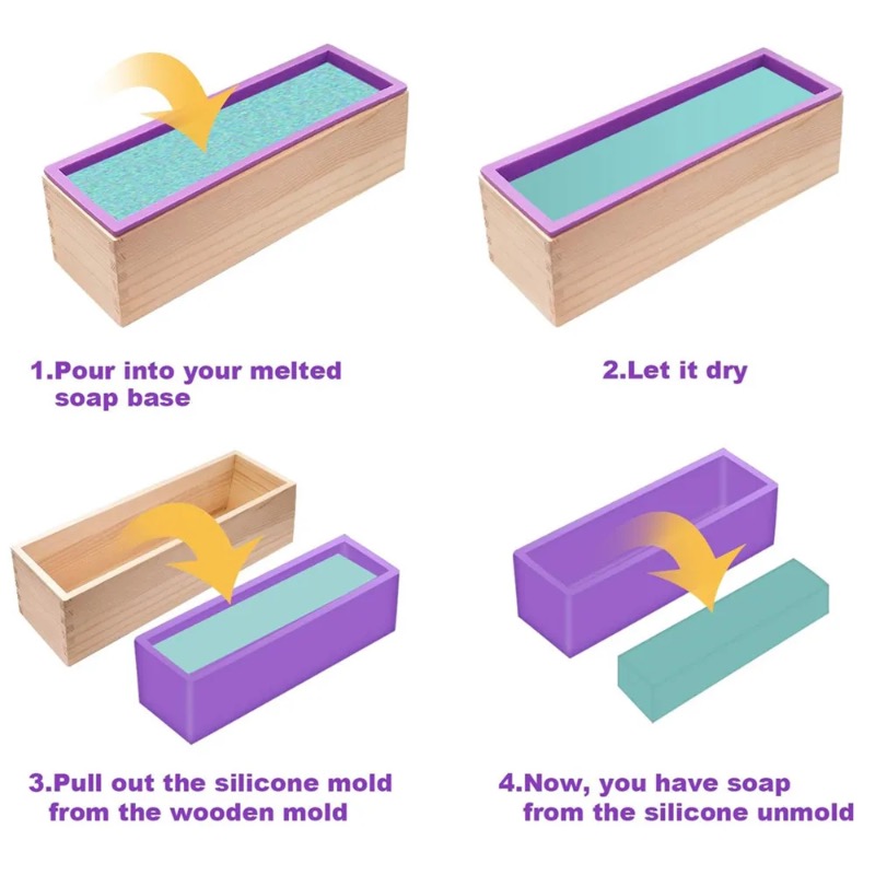 Flexible Silicone Soap Mold Re - Soap Making Book recension och pris
