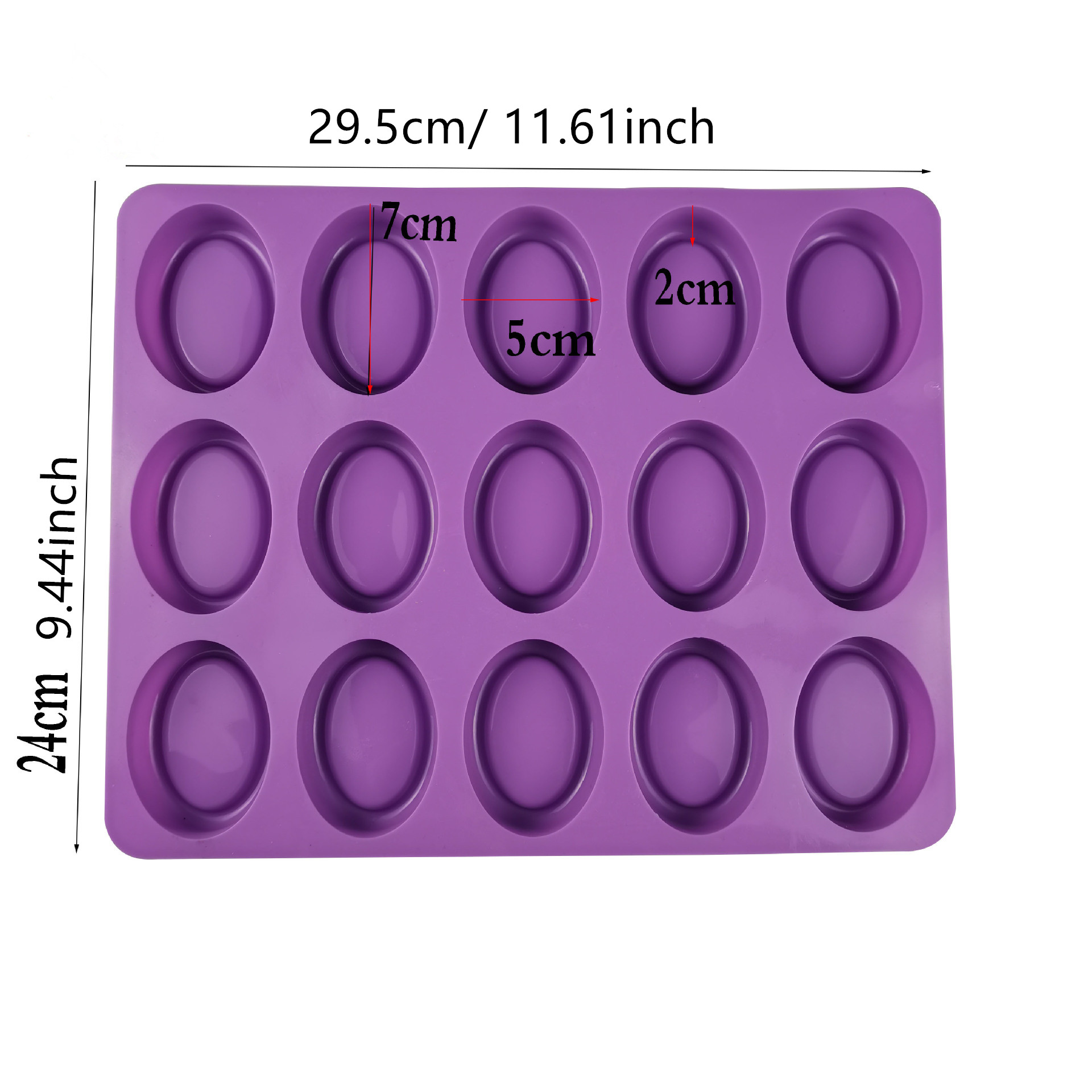 Silicone Oval Soap Molds 15cup - Soap Making Kit For Beginners recension och pris