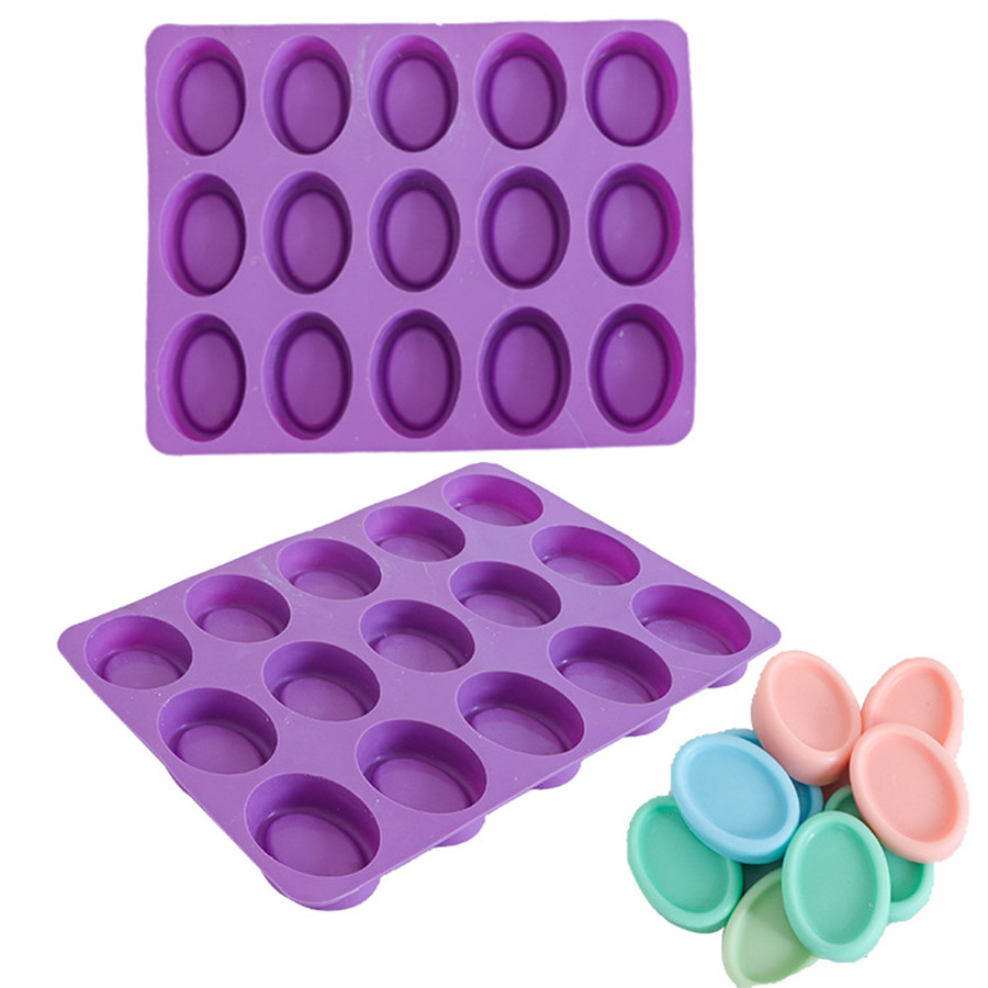 Silicone Oval Soap Molds 15cup - Soap Making Kit For Beginners recension och pris