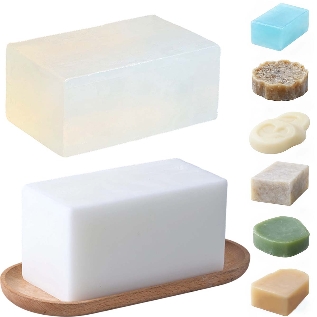 1000g Clear White Soap Base DI - Soap Making Glycerin recension och pris