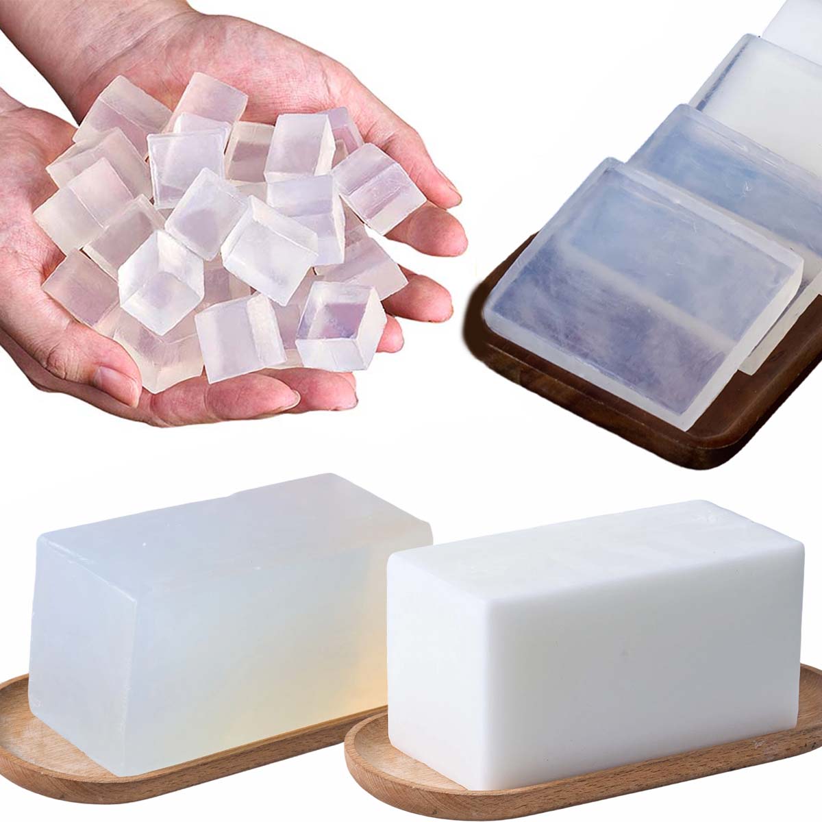1000g Glycerin Soap Base DIY H - Soap Making Glycerin recension och pris