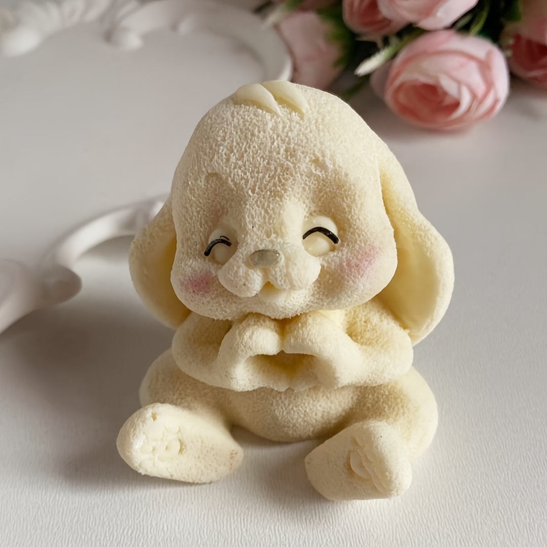 1pc Adorable Rabbit Resin Sili - Soap Making Name recension och pris