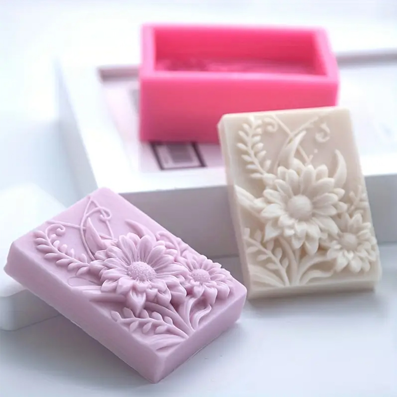 3D Flower Square Soap Silicone - Soap Making Kit For Beginners recension och pris
