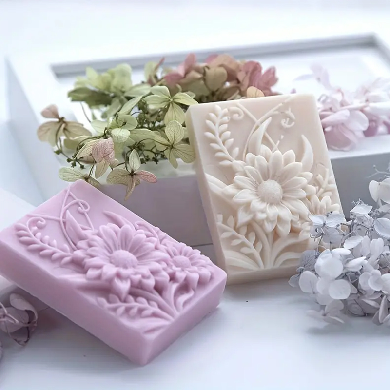 3D Flower Square Soap Silicone - Soap Making Kit For Beginners recension och pris
