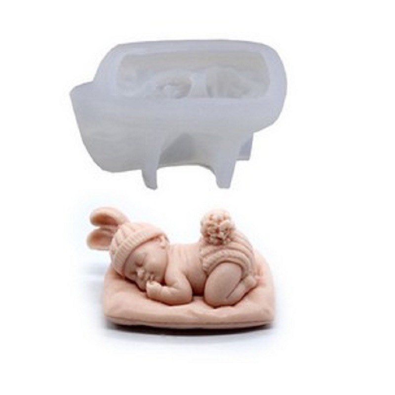 3D Sleep Baby Candle Silicone  - Soap Making Kit For Kids recension och pris