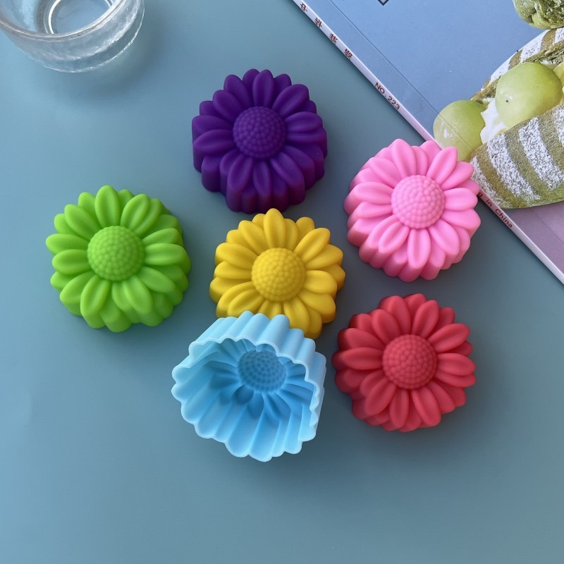 6 Pcs Set Non-Stick Flower Des - Soap Making Name recension och pris